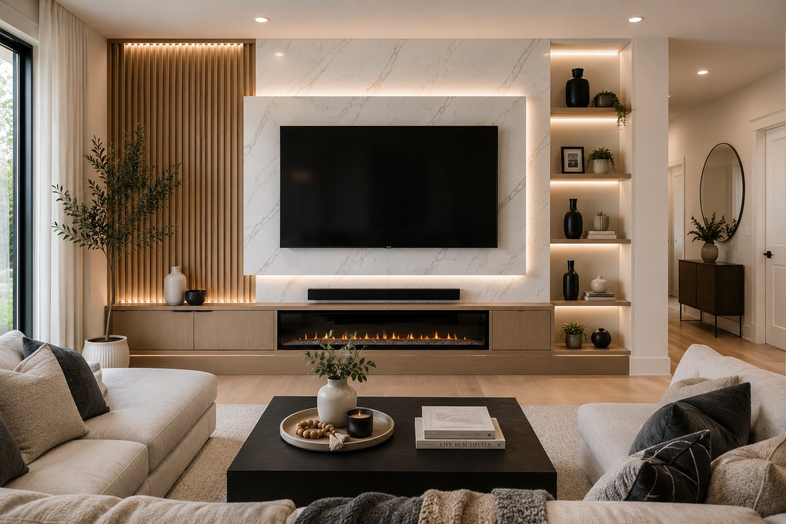Custom media wall Orlando Florida
